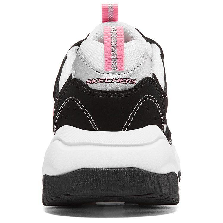 Skechers I Conik Synthetic Leather Low top Casual Shoes Black Pink Unisex 8701646L-BKNP