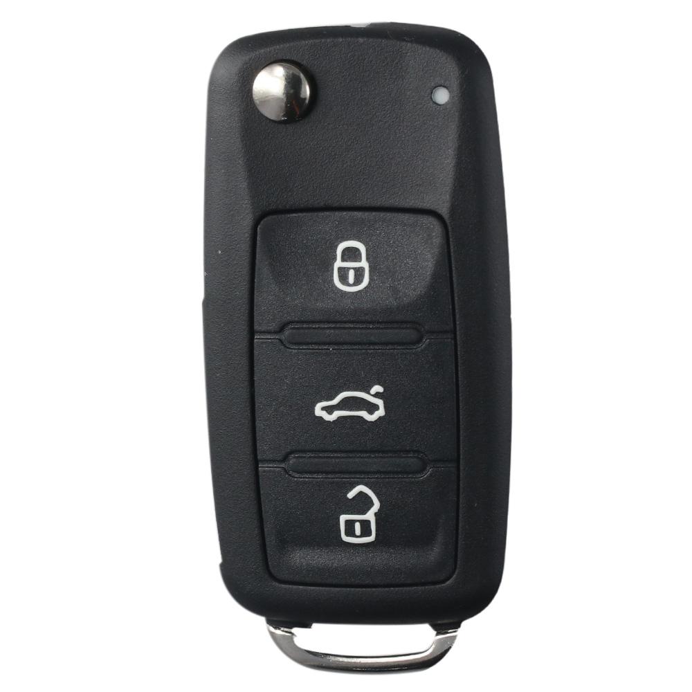 Kunststoff Schlüsselhülle Schwarz Schlüsselanhänger Hülle 3 Tasten Schlüsselhülle Schlüsselhülle Hülle für VW
