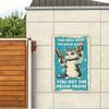 Inspiring Cat'S Lovers Vintage Wall Decoration Tin Metal Signs You Mess With The Meow Meow You Get The Peow Peow A Funny Sign