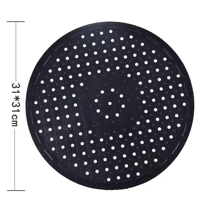 Black Rectangular Silicone Coaster & Draining Mat – Tableware & Washing-up Bowl Placemat