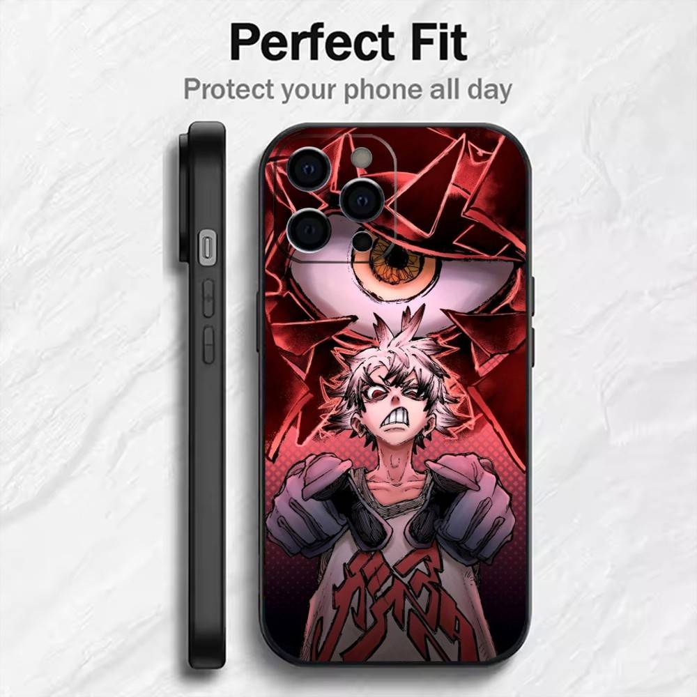 G-Gachiakuta Anime Rudo Handyhülle Für iPhone17,16,15,14,13,12 Plus,Max Weiches Silikon Schwarze Hülle