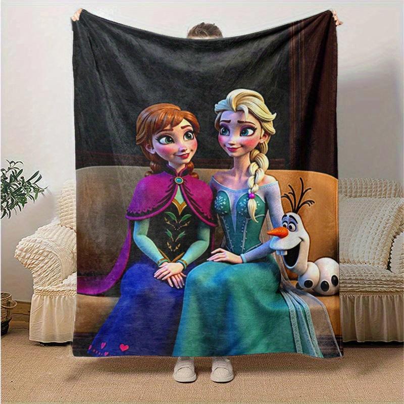 1PC Seasonal Universal Cartoon Blanket for Home Decoration, Soft Flannel Throw Blanket, Versatile & Cozy for Bedroom, Suitable As a Gift, Pe