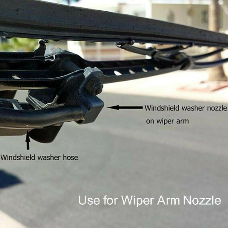 Windshield Hose Spray Hose With Connector Nozzle Pump ABS Plastic+Rubber