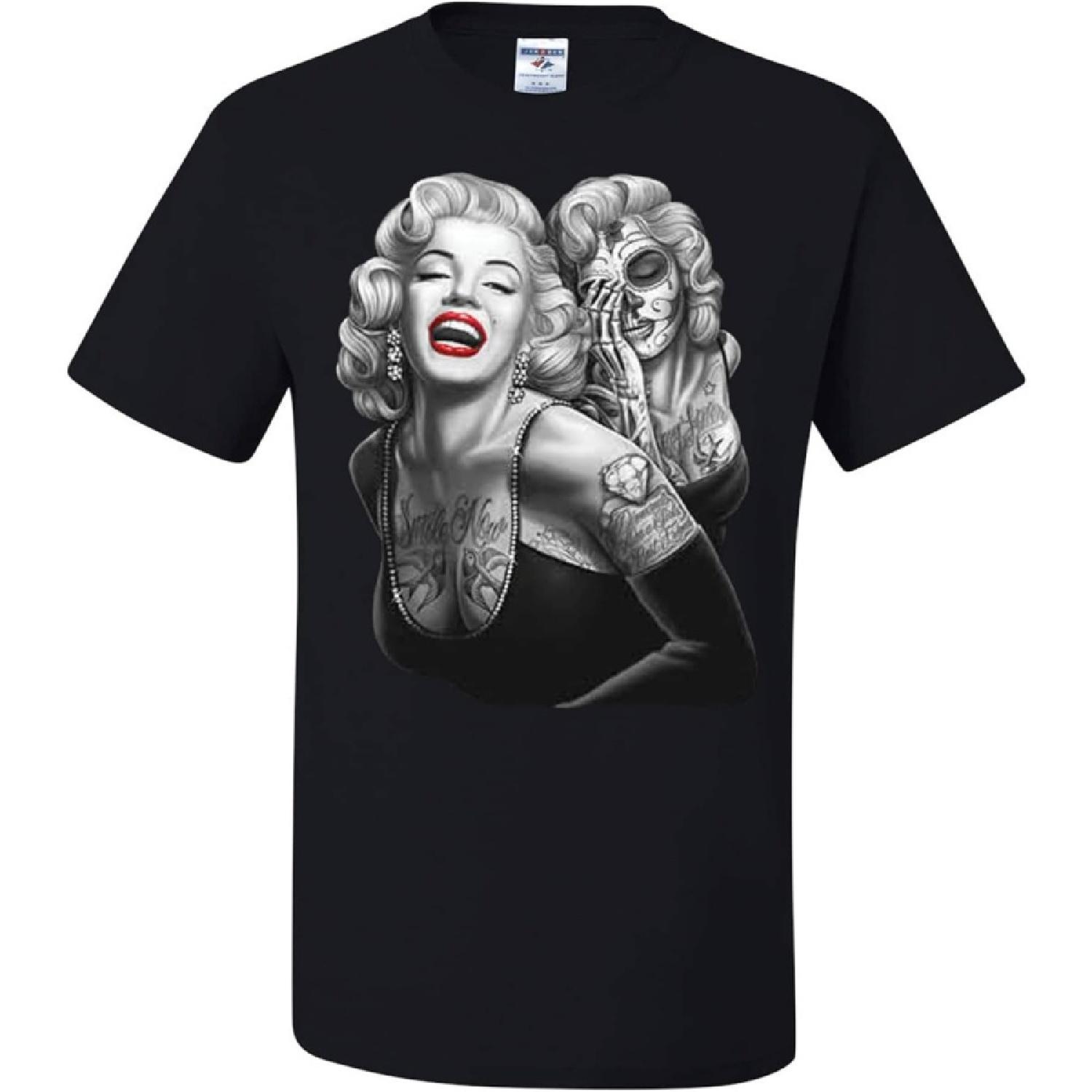 

Funny Tats Skeleton Face T-Shirts XXXXXL чорний