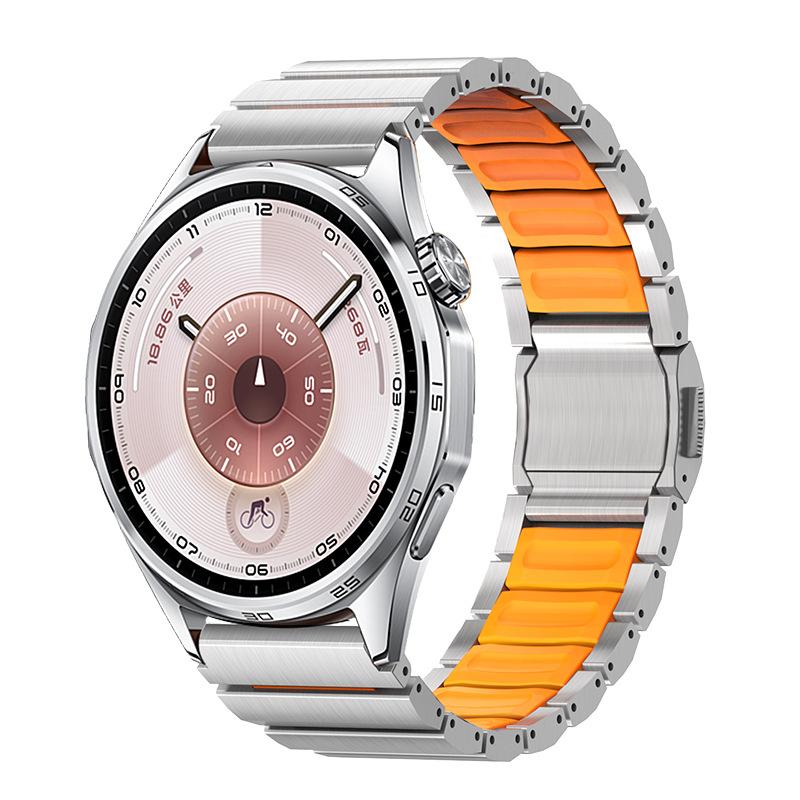 22mm Titanium Metal Band For Huawei Ultimate 2 1 Strap Magnetic Correa For Huawei Watch GT6pro GT5 46mm Amazfit T-rex3PRO 48mm