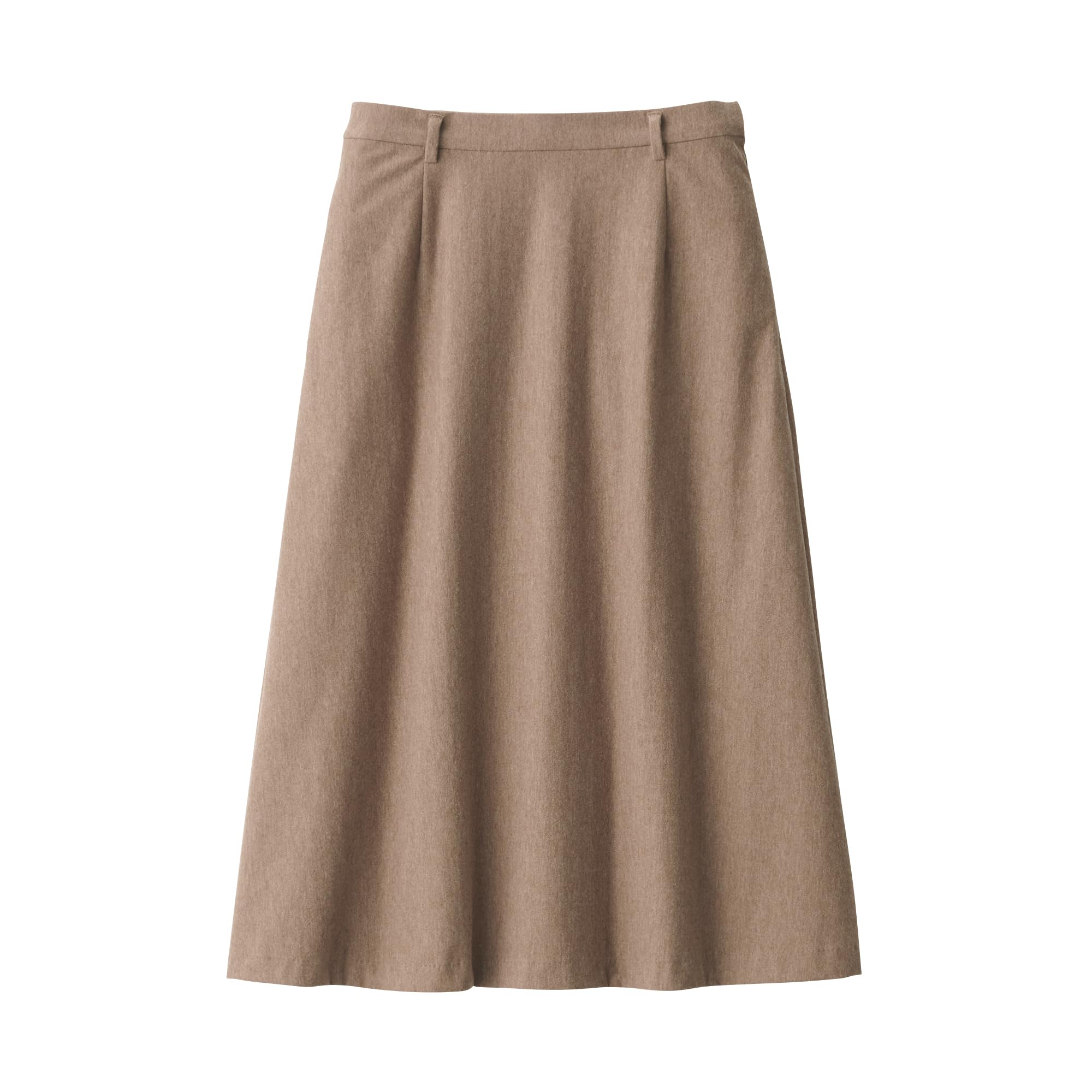 

MUJI Women s Stretch Brushed Flared Skirt, BE1TDA4A, Mocha Brown, Size XS