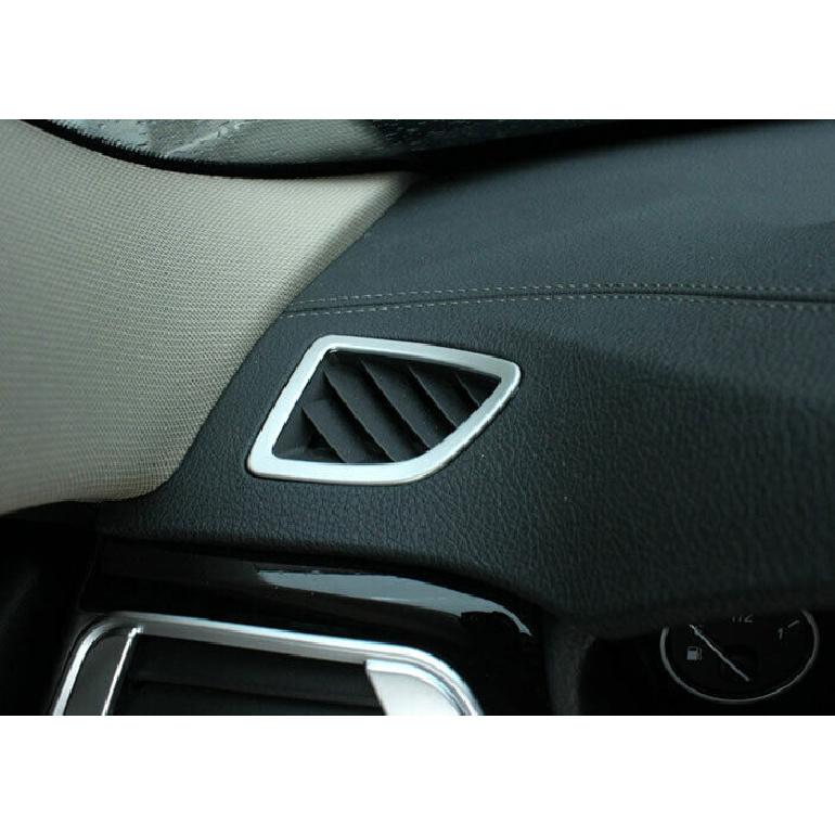 For BMW 3 4 Series GT 2013- ABS Silver Dashboard L&R Air Outlet Vent Trim