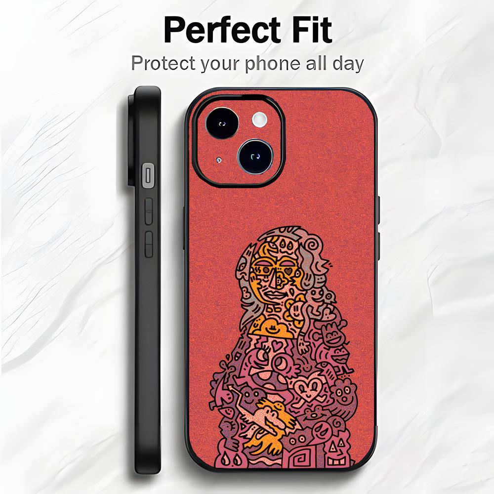 Creative Colorful Abstract Art M-Mr Doodle Phone Case Phone Case Soft Packaging Lightweight For iPhone17 16 15 14 13ProMax