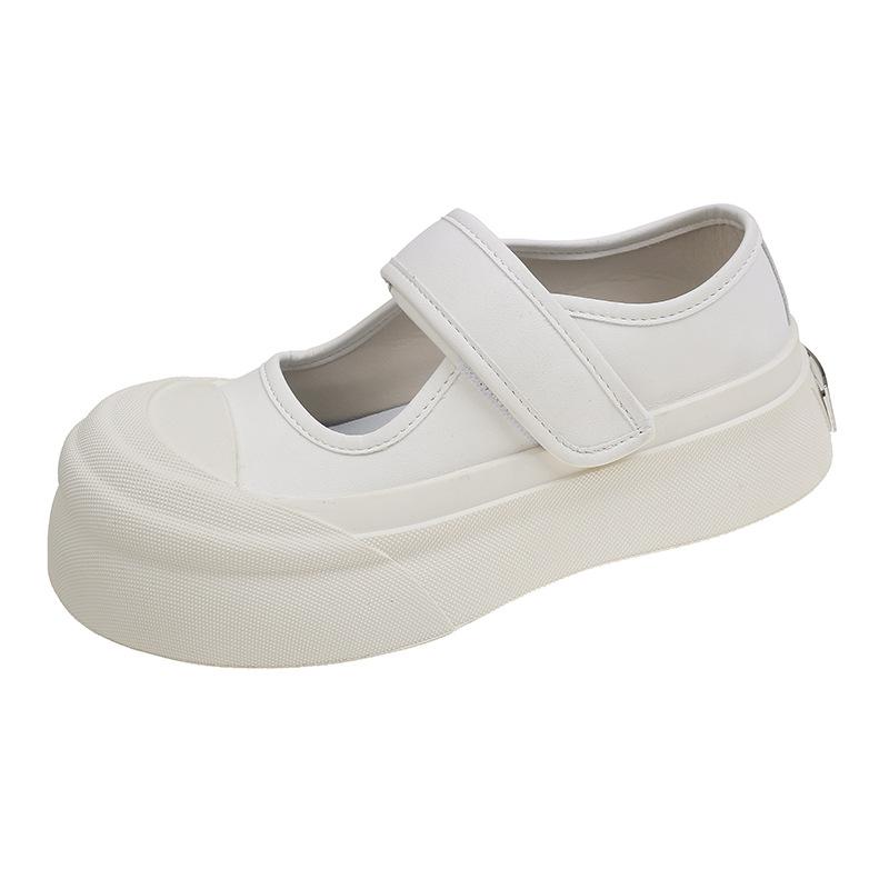 

Чжао Рут имеет ту же платформу, туфли Мэри Джейн для женского лета 2025, новые туфли на платформе, с большим носком, уродливо-милые, универсальные маленькие белые туфли 40 белый