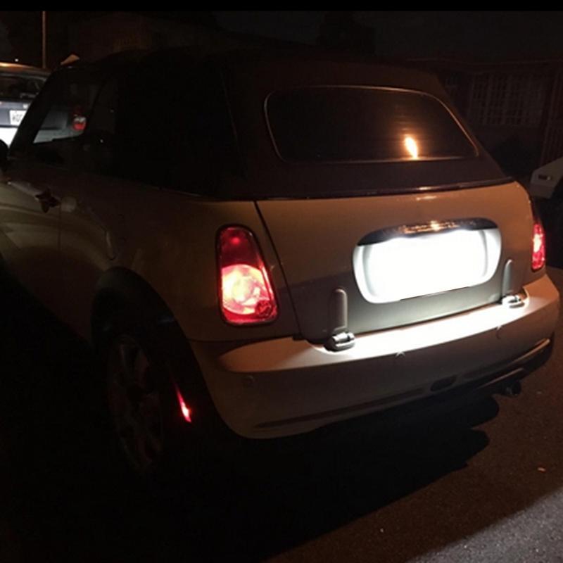 Durable-2Pcs LED Number License Plate Light No Error License Plate Light Lamps For BMW Mini Cooper R56 2006 - 2012