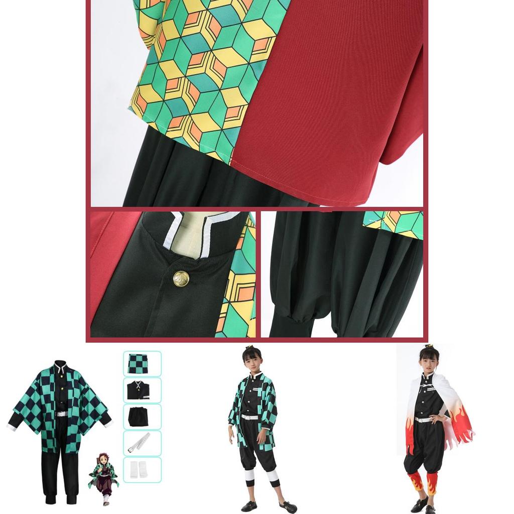 Prodyšný a poutavý dětský cosplay kostým Demon Slayer Kimetsu No Yaiba Nezuko ideální pro Halloween a maškarní večírky