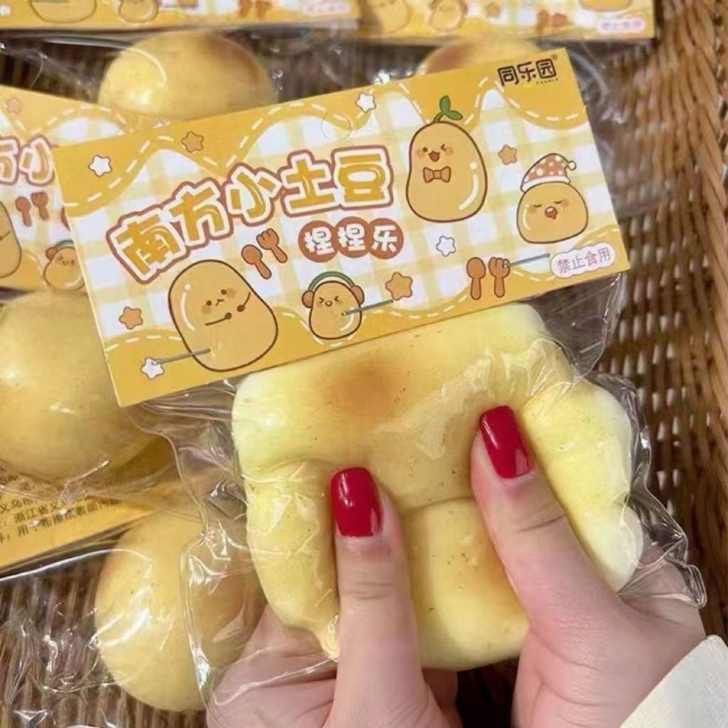 1 Stück mit Wasser gefüllte Kartoffel Squishy langsam aufsteigend flüssig sensorischer Stressball Angstlinderung süßes Freundengeschenk