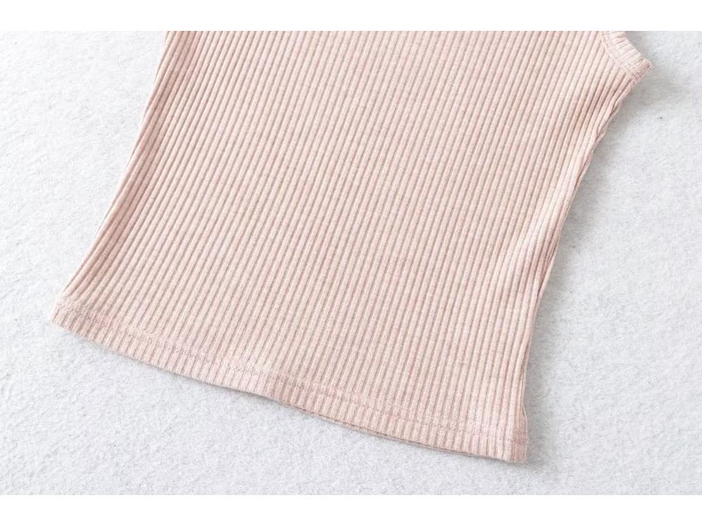 Trendy Retro Square Neck Slim Sleeveless Women's Top