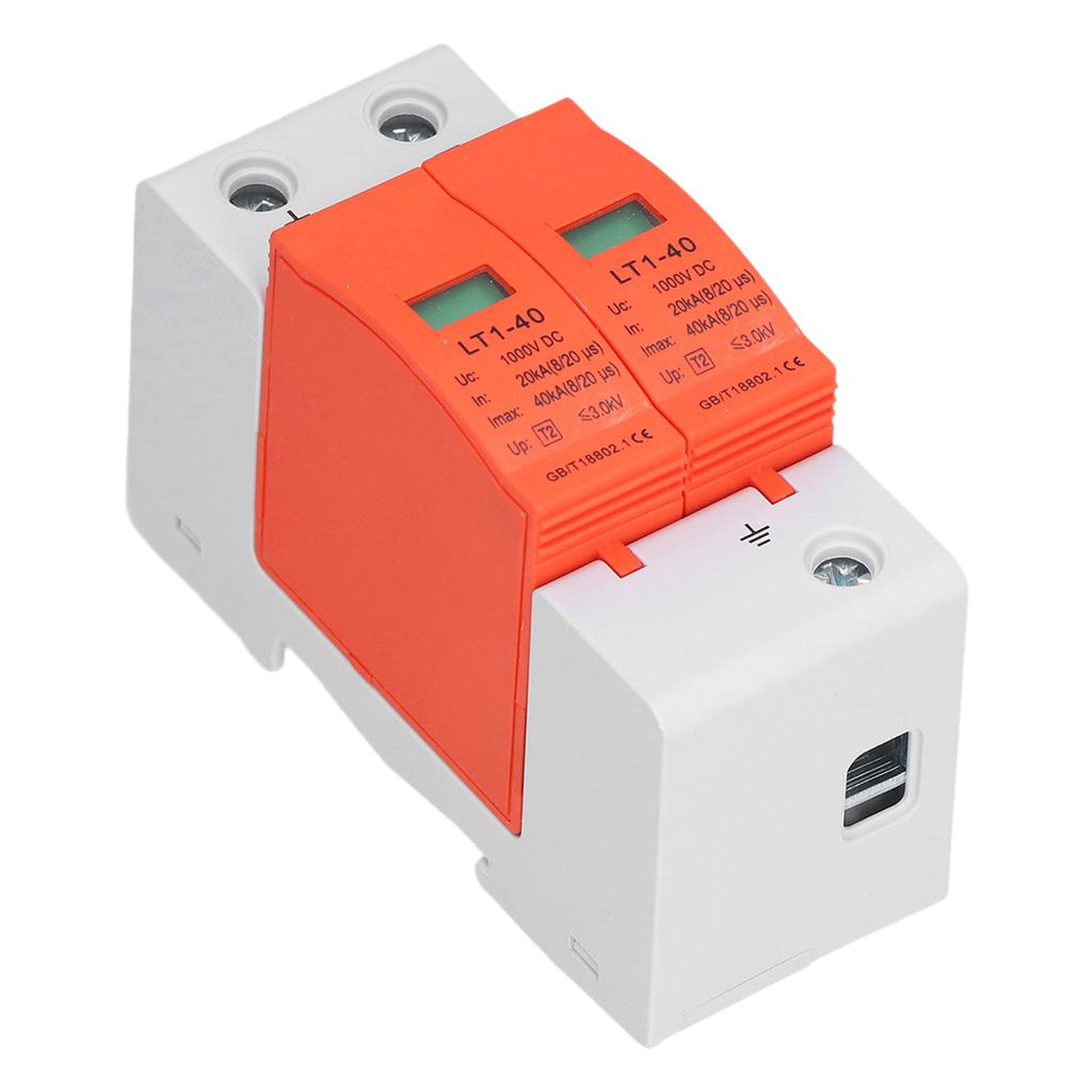 Voltage Surge Arrester Device 2P Protective DC Photovoltaic Protector 20‑40KA 1000V LT1‑40