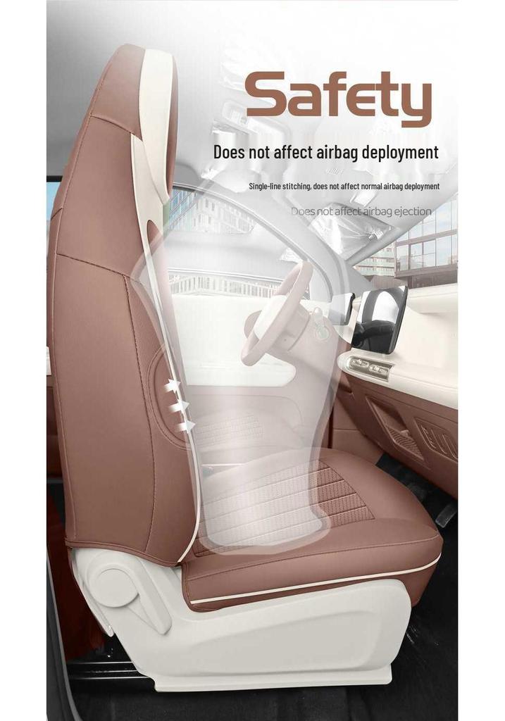 Wuling Bingo Pro Full Coverage Leather Car Seat Cover - All-Season Cushion