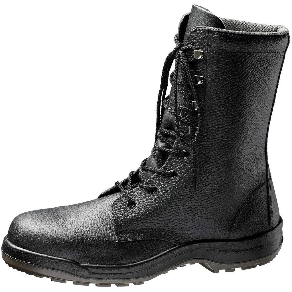Safety long JIS [Midori Anzen] shoes, laces, standard, CJ030, black, 27.0cm