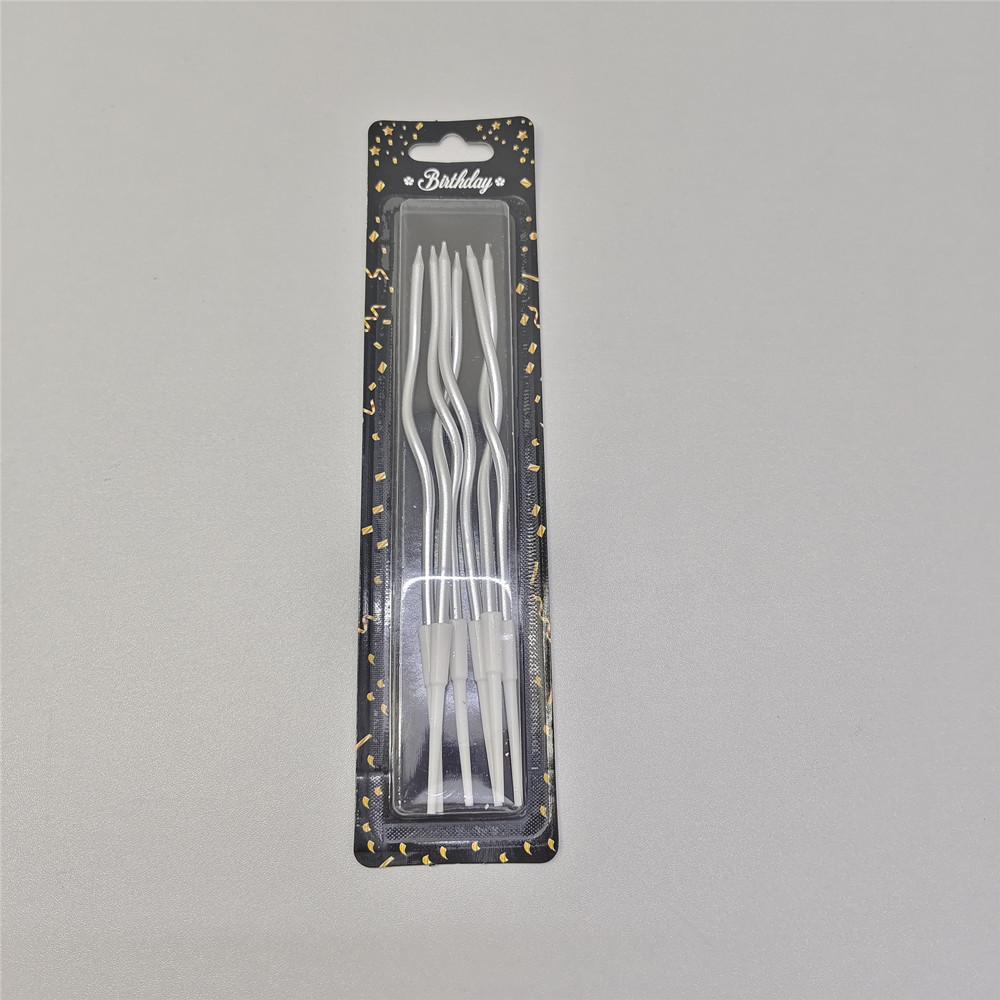 6/12 /36/72pcs/20setBirthday Candles Spiral Cake Candles  Long Thin Cake Candles For Wedding Party And Cake Decoration