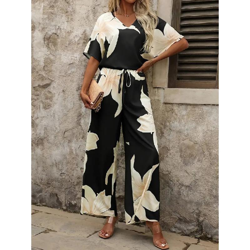 2026 New Spring/Summer Women's Fashion Casual Printed Ladies' Suit