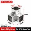 20mm 30mm Square Tube Connector Two/Three/Four/Five-Way Right Angle Tube Coupling Connector Heavy Duty Quick Connect