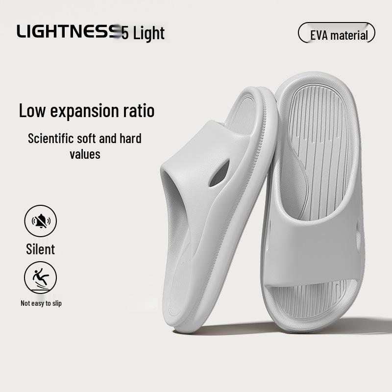 EVA Cartoon Bear Bathroom Slippers - Women's Summer Non-Slip Thick Sole Sandals