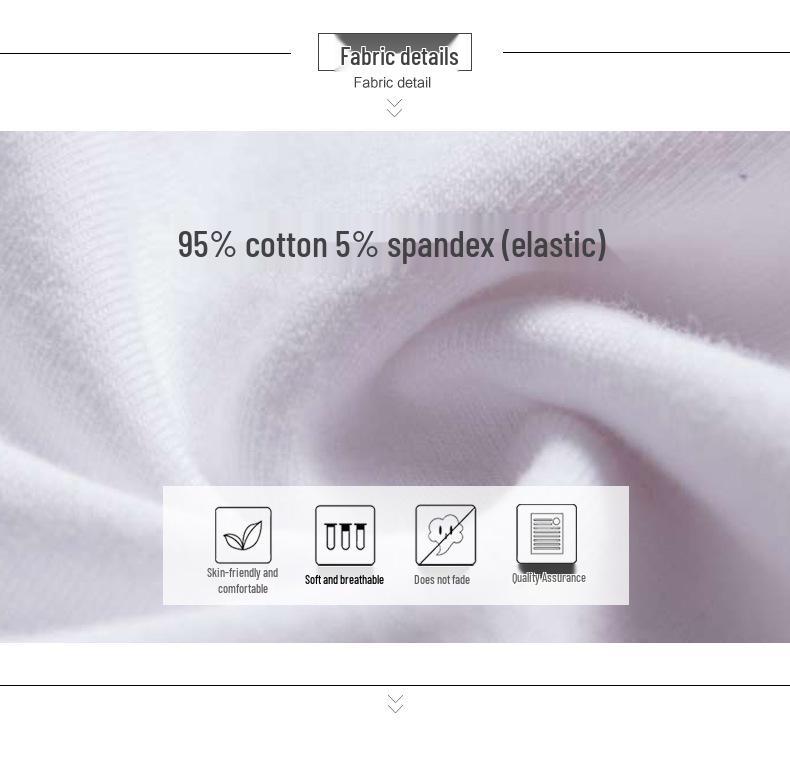 Women's Pure Cotton Slim Fit V-Neck Short Sleeve T-Shirt - Versatile for Spring, Autumn, and Winter