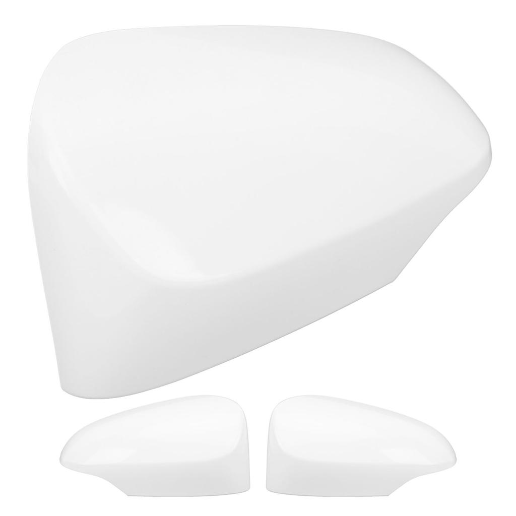 Door Side Rear View Mirror Cover White Shockproof Scratch Resistant Stylish Wing Mirror Cap for Vehi