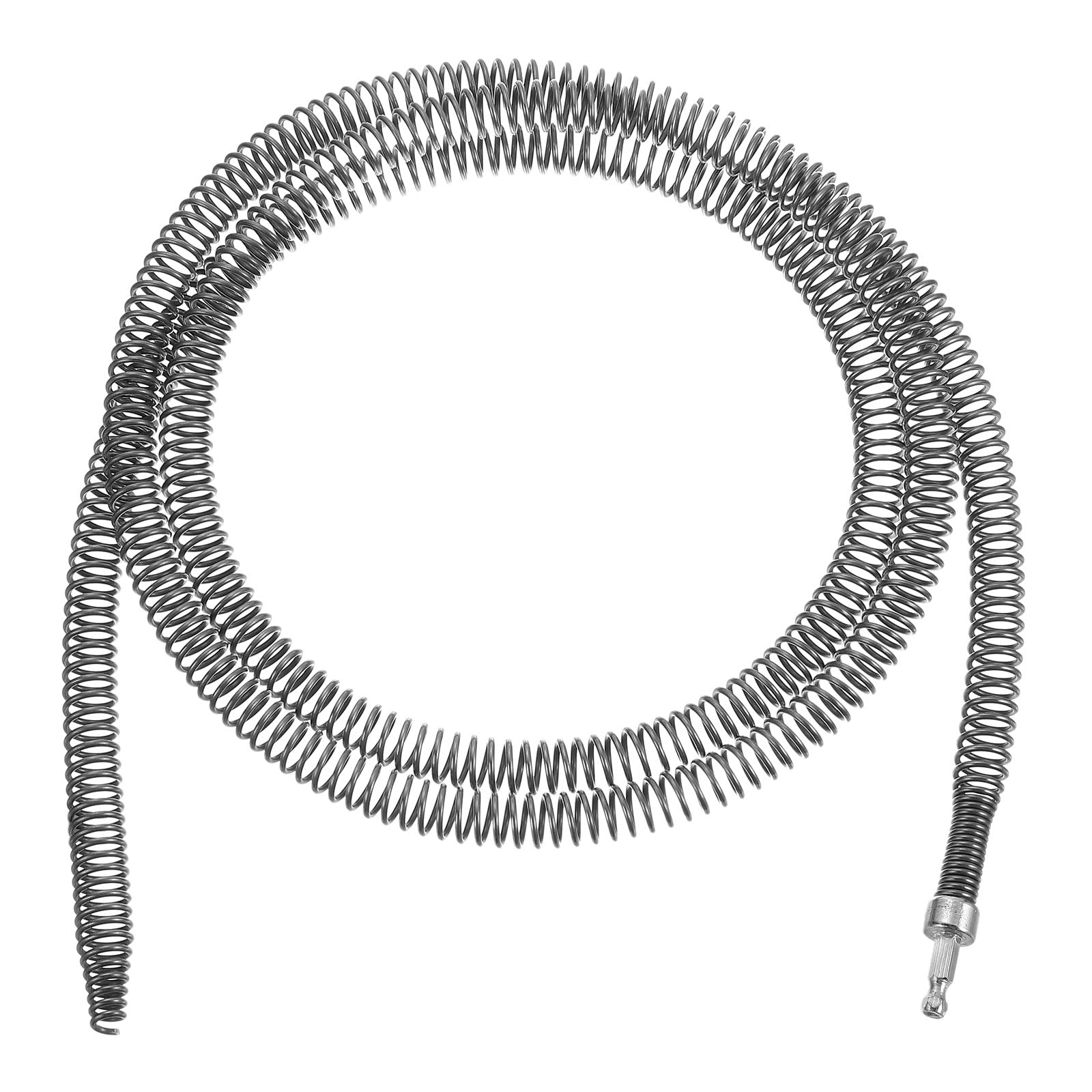 

uxcell 1 шт. Средство для удаления засоров 2 м 16 мм Толстое средство для удаления волос для сливов Соединитель для электрической дрели с пружинным тросом Сантехнический трос для кухонной раковины ванны