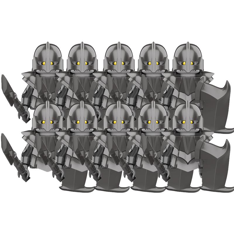Military Building Blocks Solider Figures Movie Science Fiction Series Weapons Shield Knight Toys Gifts Medieval Mini Bricks MOC