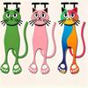 2D Acrylic 3-Piece Cat Bookmark Set