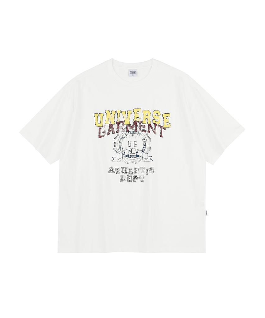 Yunibeoseugameonteu Ug Vintage Athletic T-Shirt_White