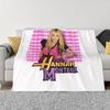 Decoração de Casa Personalizada Hannah Montana Uma Manta de Microfibra Ultra Macia