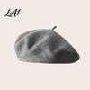 Casual Street Leisure Wear Women French Beret Hat Wool Blend Artist Retro Warm Gift for Her Painter Cap Solid Color Cozy Autumn Winter Elegant