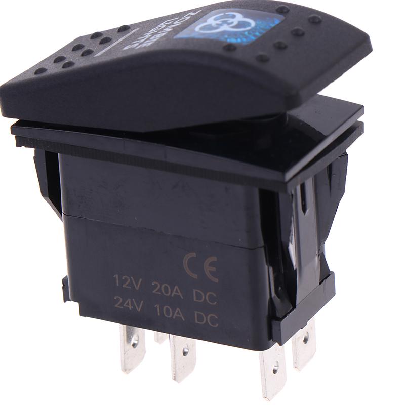 5Pin Car Switch Boat Truck Light Toggle Switch Waterproof 12V/24V Bar Style Toggle Rocker Reverse Rear Light Switch