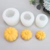 New DIY Festival Pumpkin Shaped Candle Mold Handmade Soap Mold Halloween Gypsum Silicone Decorative Kitchen Baking Candy Mold