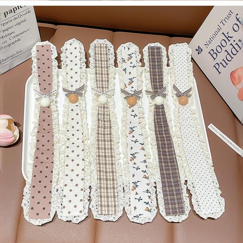 Knitting Colorful Flower Print Magic Tape Headband For Women Girls Sweet Hair Ornament Headwear Headband Hair Accessory