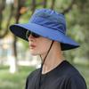 Sommerhut Herren Damen Wasserdicht Breitkrempiger Fischerhut Mit Nackenschutz, Outdoor Sonnenschutz Atmungsaktiver Angelhut Mit Netz