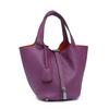 First Layer Cowhide Vegetable Basket Bucket Bag, Cross-border Fashion Large-capacity Tote Bag, Genuine Leather Women's Bag Factory Wholesale