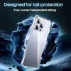 Shockproof Clear Phone Case For iPhone17 16 15 14 13 12 11 Pro Max 16 Plus 13 Mini X XR XS Max 6 6s 7 8 Plus SE Airbag Transparent Soft TPU Cover