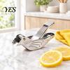 Compact Lime Press for Kitchen Stainless Steel Bird Shape Lemon Juicer, Portable Manual Fruit with Pour Spout Easy to Clean Citrus Tool Orange