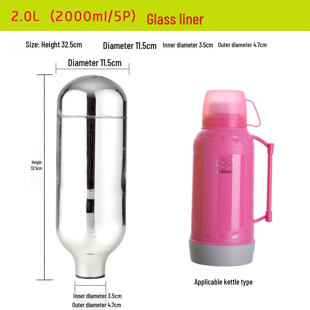 

Stainless Steel Insulated Thermos Flask for Home and Dorm Use - Large Capacity Water and Boiling Bottle