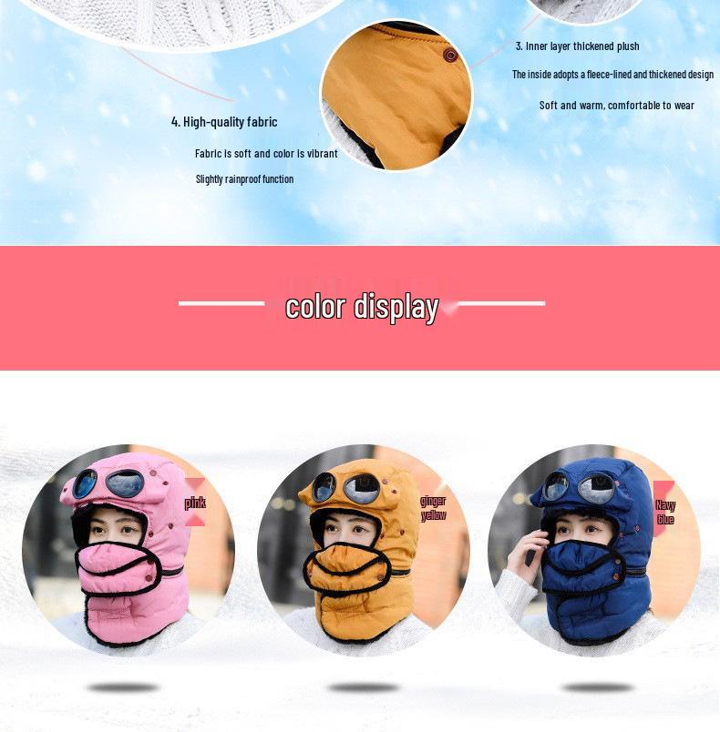 Lei Feng Winter Hat: Thick, Warm, Windproof & Coldproof for Outdoor Riding