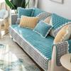 Sofa Cushion Thick Corduroy Non-Slip Cushion Simple Modern Leather Sofa Cover Winter Plush Sofa Slipcover