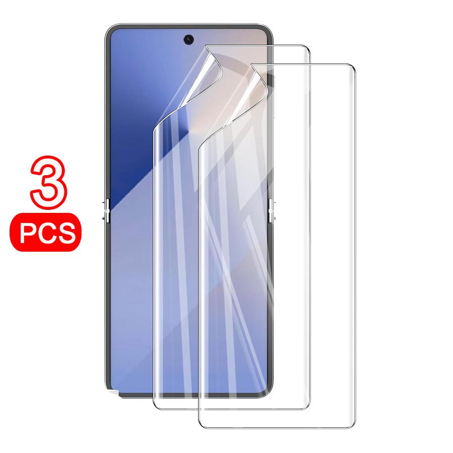 

[3 шт.] Гибкая защитная пленка из ТПУ [Полное покрытие] [HD Прозрачная] Для Samsung Galaxy Z Flip 7 / Flip 7 FE / Flip7 5G 3 шт. For Galaxy Z Flip 7 FE белый