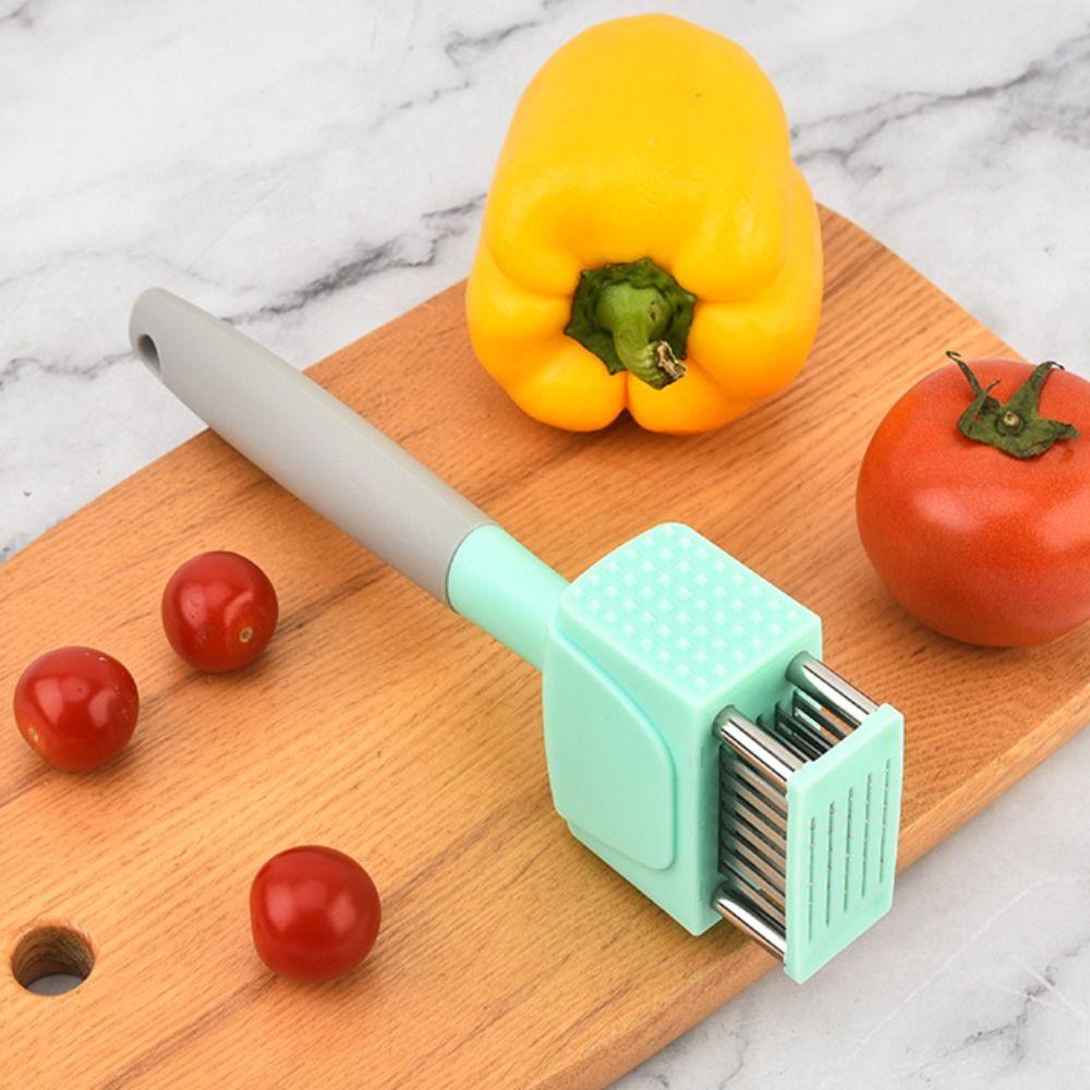 Durable 2 In 1 Meat Tenderizer Square Head Sharp Meat Hammer Professional Stainless Steel Needle Steak Tenderizer Poultry