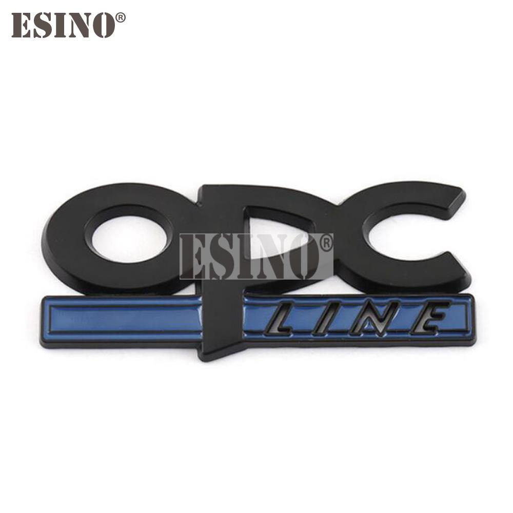Car Styling OPC Line 3D Metal Zinc Alloy Car Badge Body Fender Adhesive Emblem for Opel Antara Astra Insignia Corsa Mokka Vectra