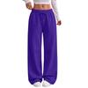 Damen Locker geschnittene Wide Leg Jogginghose mit Kordelzug für den täglichen lässigen Look
