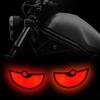 LED Lights for Car Dynamic 2Piece Waterproof Vehicle Accessories Car Windshield LED Eye Lights Motorcycle Auto Decoration Lights