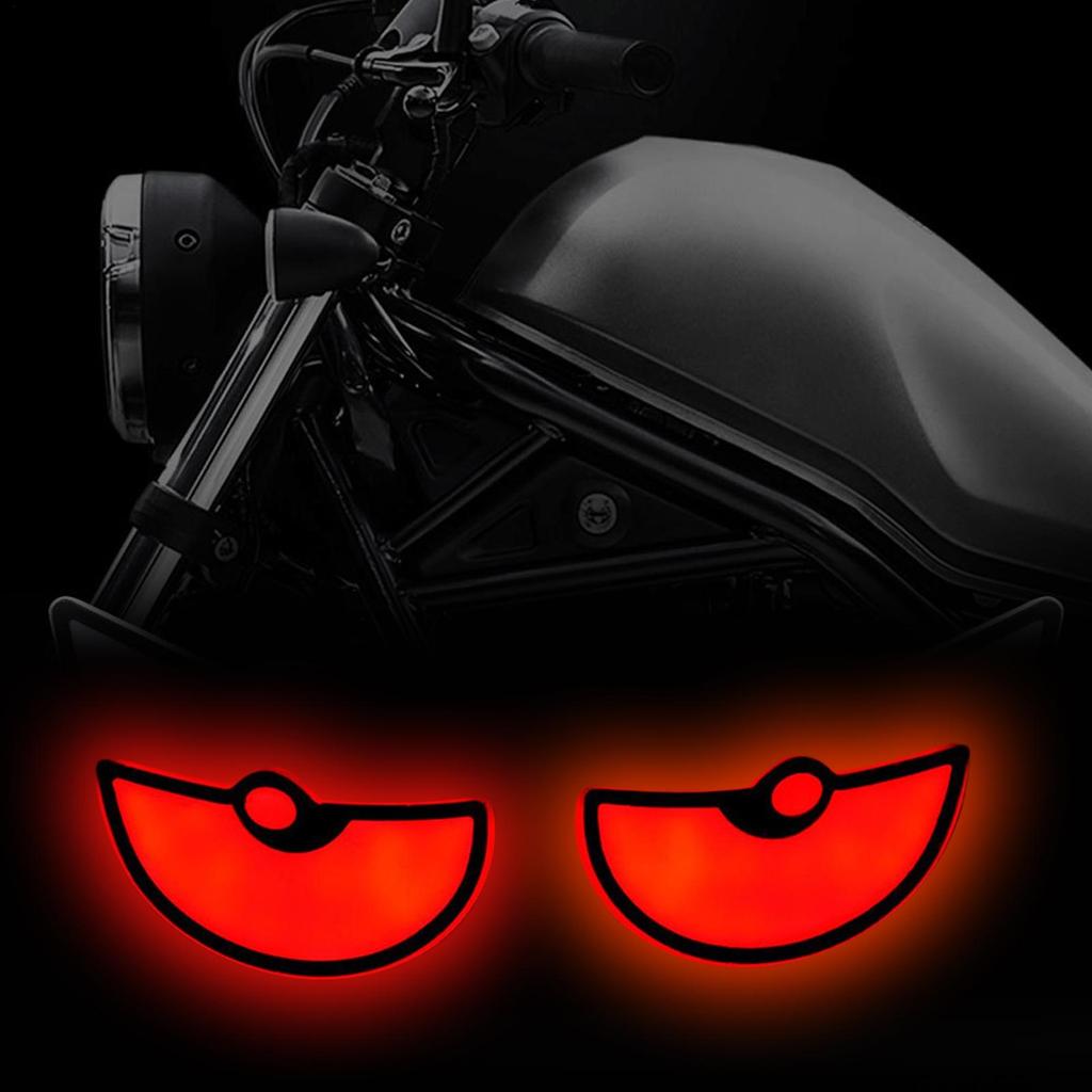 LED Lights for Car Dynamic 2Piece Waterproof Vehicle Accessories Car Windshield LED Eye Lights Motorcycle Auto Decoration Lights