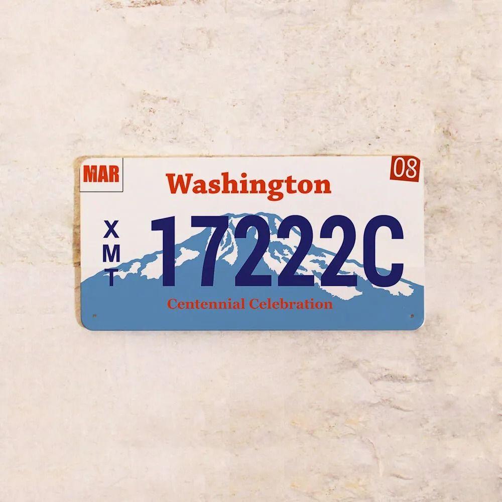 

Washington USA Car License Plate 15x30cm, Metal Souvenir Auto Decor