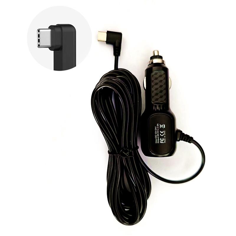 Car DVR Power Adapter Charger Type-C Dash Cam Hardwiring Kit with Fuse Box Low Voltage Protection for Auto Vehicles